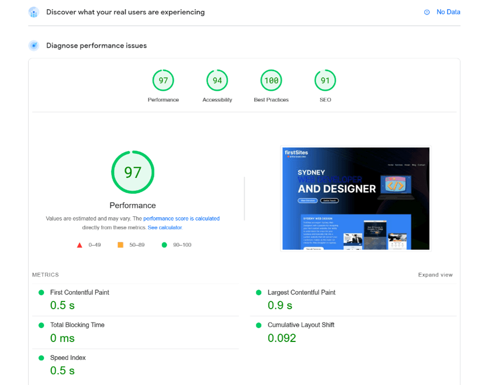 next js deployed to vercel performance