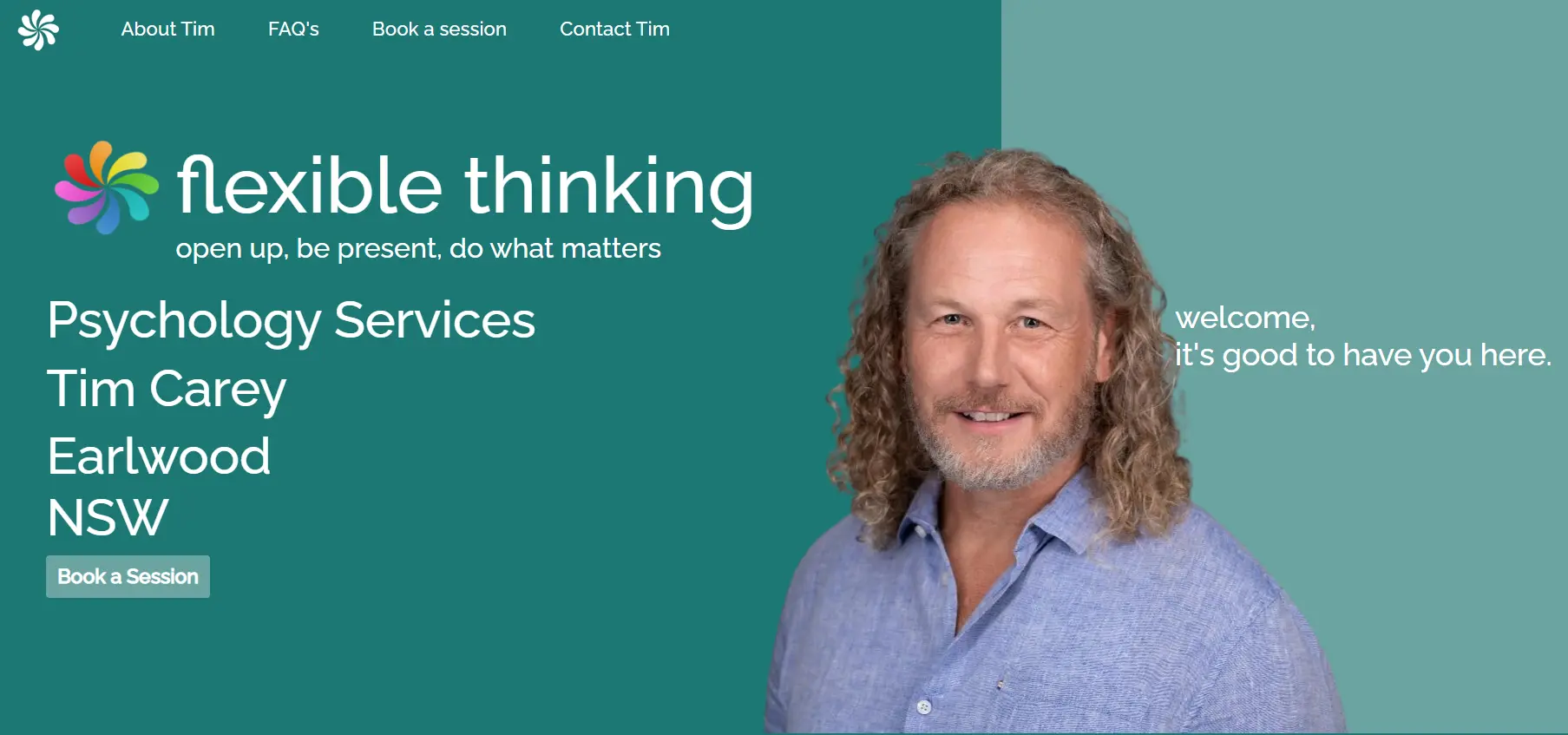 Flexible Thinking Psychology website screenshot